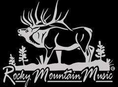 Rocky Mountain Music Decal - Gray